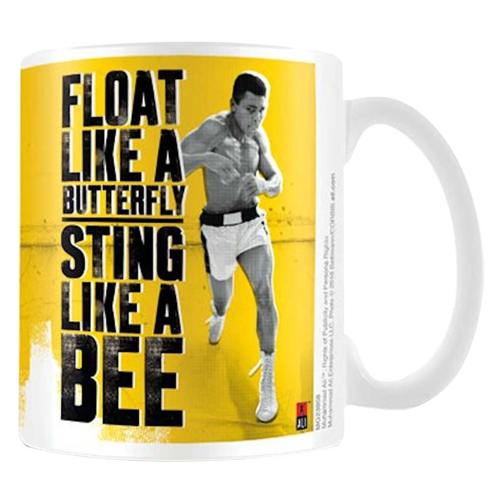 MUHAMMAD ALI モハメドアリ - FLOAT LIKE A BUTTERFLY, STING LIKE A BEE / マグカップ - PGS